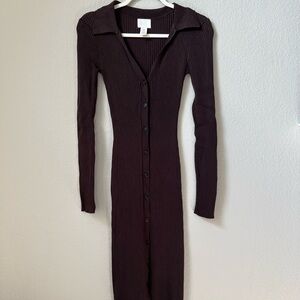 H&M ribbed midi dress